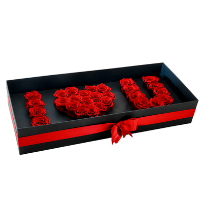 Preserved Red Roses I Love You