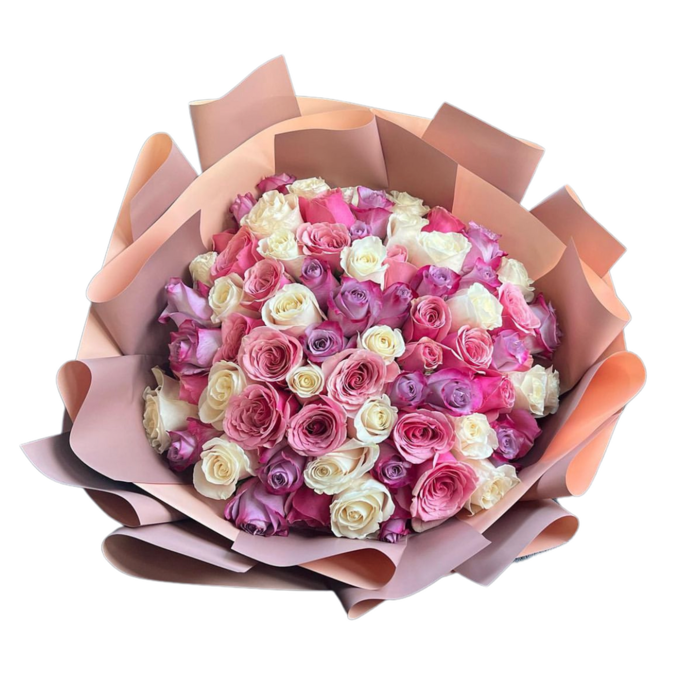 Perfect Trio Roses Bouquet (100 Roses)